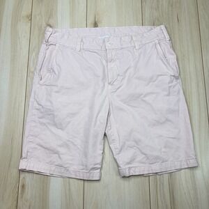 Save Khaki United Shorts Mens Pink Size 34 Cotton 9 Inseam Casual